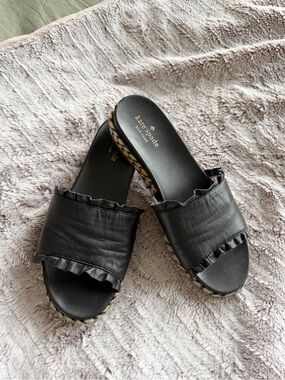 Kate Spade New York Zahara Leather Espadrille Sandals Size 9
